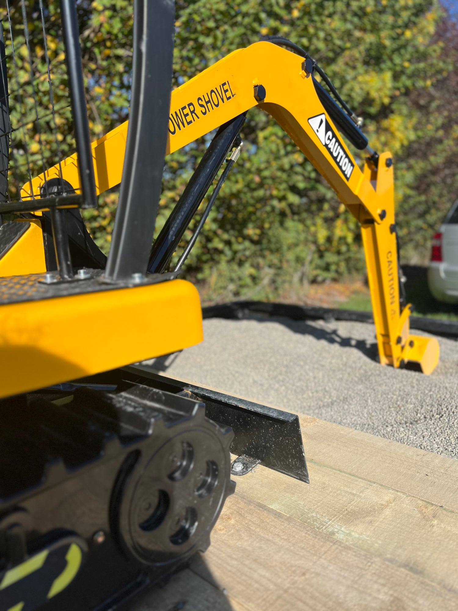 yellow digger close